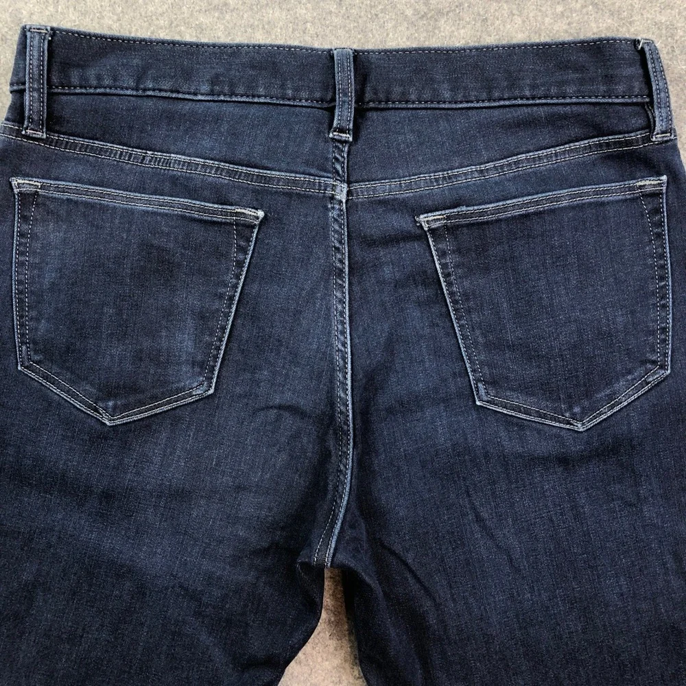 Banana Republic Mens Traveler Jeans 34x32 Tapered Fit Blue Dark Wash Stretch